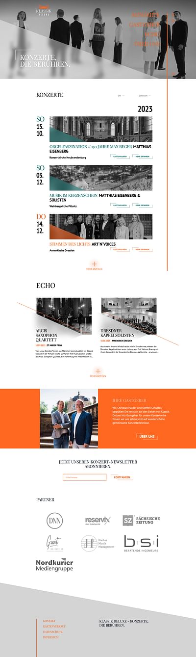 Klassik Deluxe - Vue.js Website - Webseitengestaltung