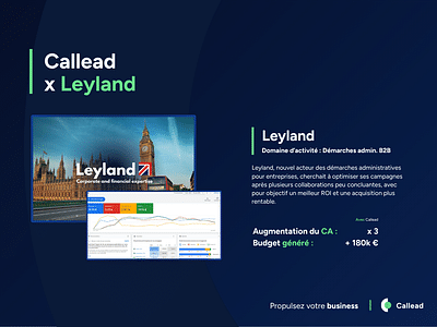 Leyland x Callead Lead Gen Démarche Administrive btob - Publicité en ligne