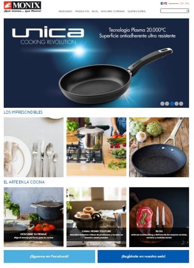 Monix. Diseño Web . E-commerce Benchmarketing UX - Website Creation