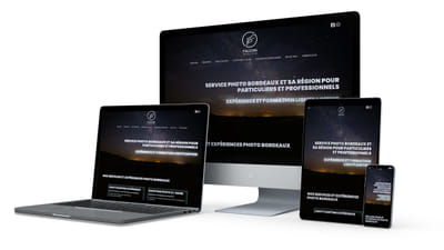 Création d'un site One-page : Falcon production - Website Creation
