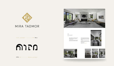 Mira Tadmor :  Logo - Brand identity - website - Website Creation