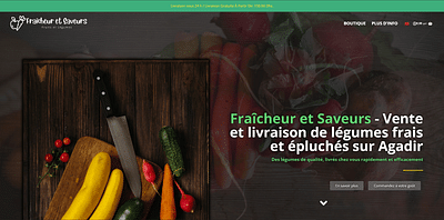 Légumes Frais et Faciles - Webseitengestaltung