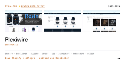 Plexiwire - E-commerce