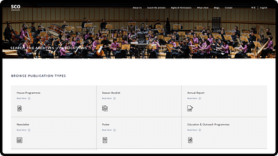 Singapore Chinese Orchestra - Website Creation