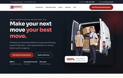 Wiebe's Moving: Technical SEO & AI Visibility - SEO