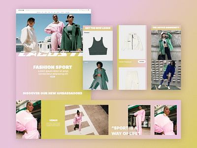 Lacoste Fashion Sport - Création de site internet