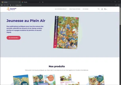 JEUNESSE AU PLEIN AIR - Refonte Ecommerce - Création de site internet