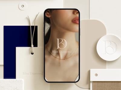 BlissDiamond — Luxury Branding & Visual Identity for a Jewelry House - Diseño Gráfico