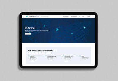 Bexchange - Private Auctioning Platform - Création de site internet