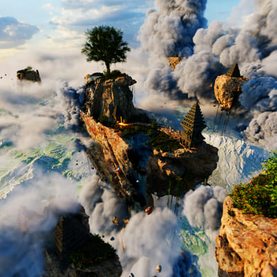 Floating empire - 3D