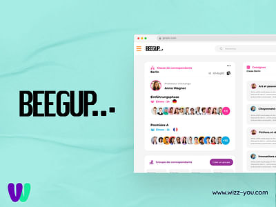 Beegup - Plateforme Web au service des langues - Création de site internet