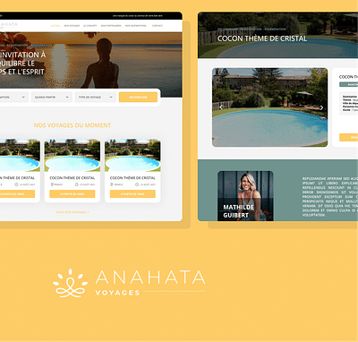 Anahata Voyages - Webseitengestaltung