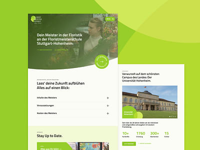 Rebranding & Webdesign für die Floristikschule - Ergonomie (UX / UI)