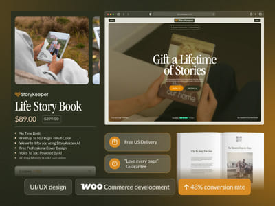 StoryKeeper | eCommerce Redesign - E-commerce