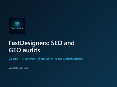 FastDesigners: SEO and GEO audits - SEO