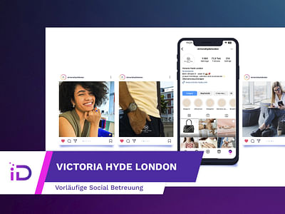Victoria Hyde London: Vorläufige Social Betreuung - Social Media