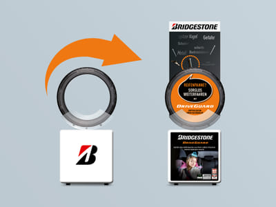 BRIDGESTONE DRIVEGUARD POS TOOL WECKT EUROPAWEI... - Markenbildung & Positionierung