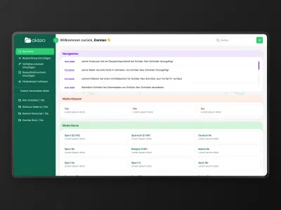 Akteo: Digitale Schulaktenplattform für sensible Bildungsprozesse. - Web Application