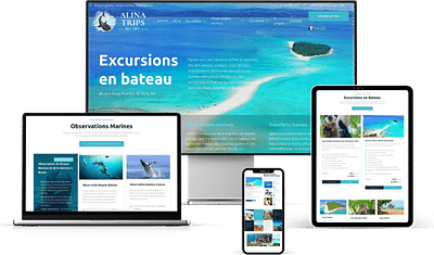 Création Site Web d'excursions en bateau à Nosy Be - Web Application