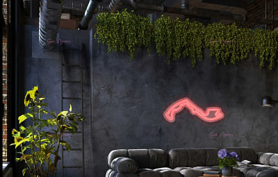 Go Neon Flex's 3D Neon Mockup Design - Online Advertising