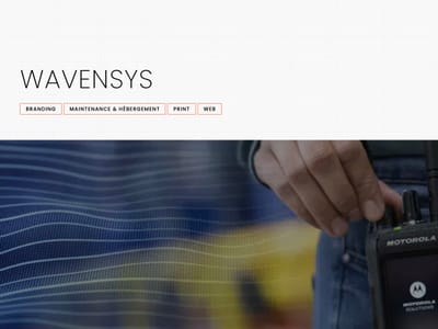 Wavensys, unir 5 filiales sous une même marque - Création de site internet