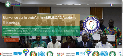 SEMSOAC Academy E-learning - Application web
