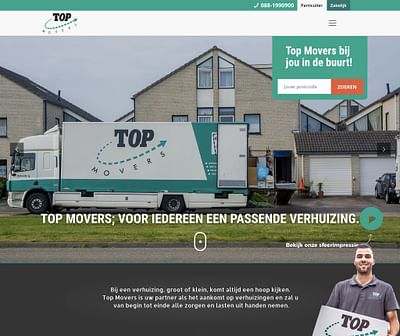 Topmovers.nl | Stijging offerteaanvragen met 269% - Content Strategy