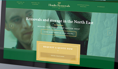 A Lead Generation Website for Hoults Removals - Website Creation