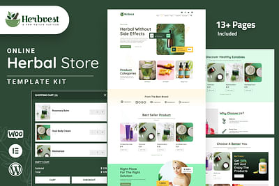 Herbvest - Elementor E-Commerce Store Template - E-Commerce