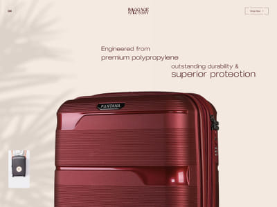 Editorial Web Design for Travel Brand Baggage - Creación de Sitios Web