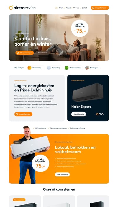 Aircoservice Appelscha - Creación de Sitios Web