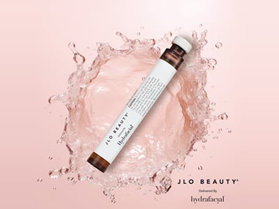 Hydrafacial x JLo Beauty – campagne et packagings - Publicité