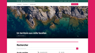 Refonte des sites institutionnels de Toulon et reprise de TMA - Création de site internet