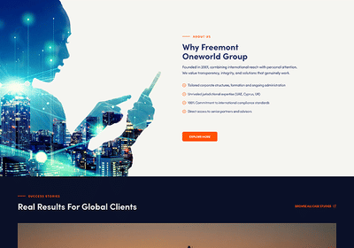 Website Redesign for Freemont Group - E-commerce