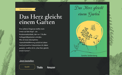 Sandra Seidenberg - Autorin Webseite - Ontwerp