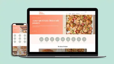 Food blog website design and development - Website Creation