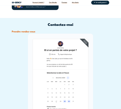 Développement d'un site vitrine - Website Creation