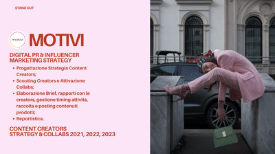 Motivi - Digital Pr e Influencer Marketing 2021-2022-2023 - Influencer Marketing