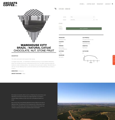 Coffee Roastery & Cafe Website Design, Maintenance & Marketing - SEO