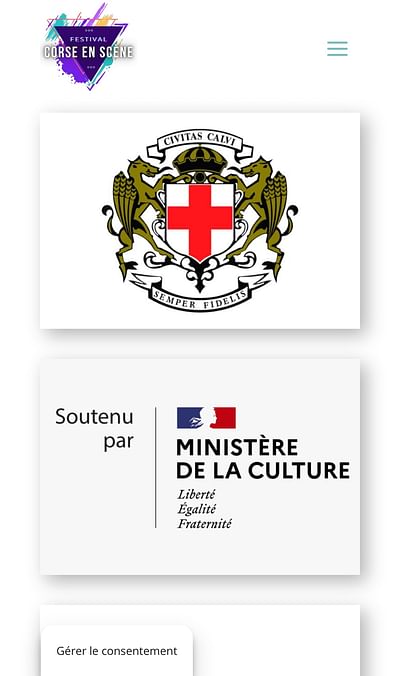 Corseenscene.com - Création de site internet