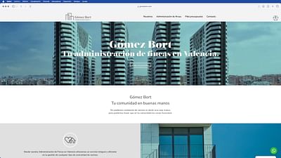 GOMEZ BORT, ADMINISTRACIÓN DE FINCAS - Creación de Sitios Web