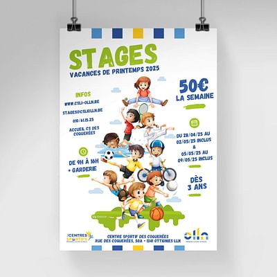 Création d’une affiche pour stages sportifs - Print