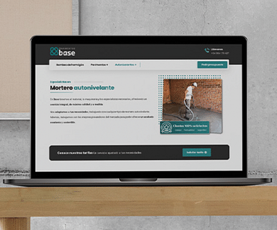 Diseño Web Base Pavimentos y Bombeos - Webseitengestaltung