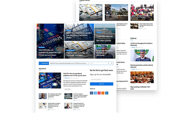 Website/Blog Design for a News Agency - Ergonomia (UX/UI)