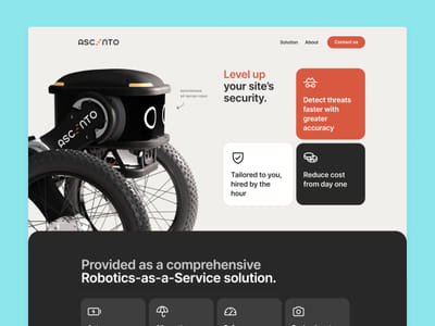 Redesign for robotics company - Website Creatie