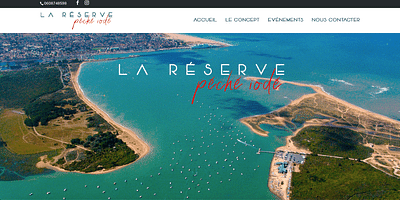 Site web La réserve péché iodé - Webseitengestaltung