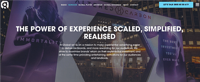 Experiential Global | Website Creation - Ontwerp