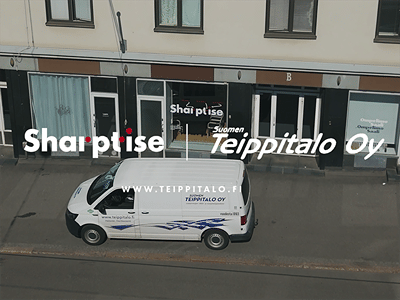 Suomen Teippitalo: window graphics partnership video - Video Productie