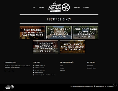 Diseño web cine de verano - Website Creatie