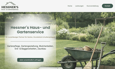 Webdesign für Lokale Gärtnerei - Website Creatie